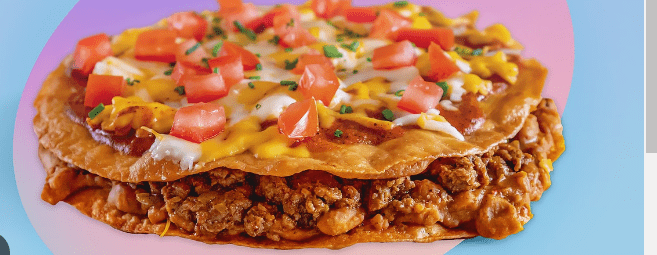 veg taco bell mexican pizza