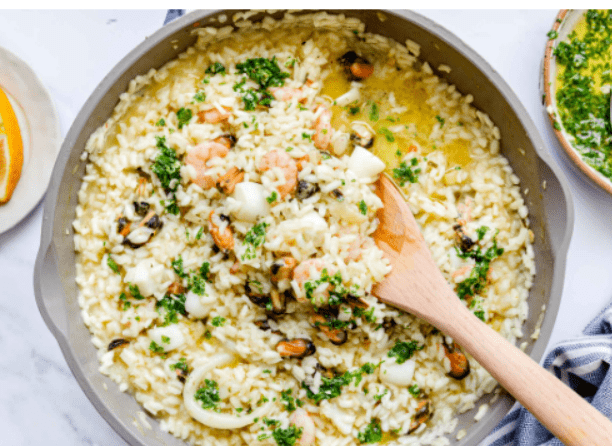 seafood risotto recipe
